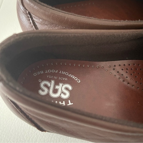 SAS Dream Tripad Comfort Brown Split Toe Slip On USA Loafers Women's US 10 N - Picture 4 of 11